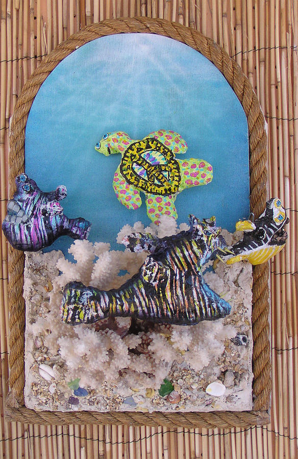 Coral Paradise  Mixed Media by Dan Townsend