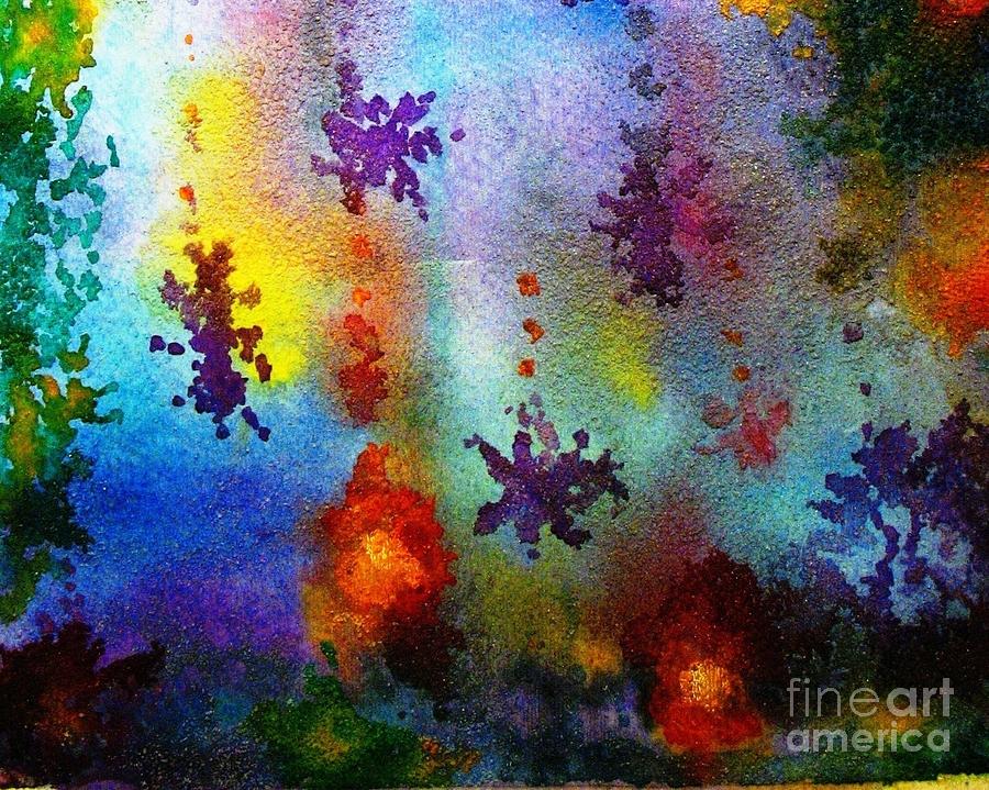 Fish Painting - Coral Reef Impression 2  by Hazel Holland