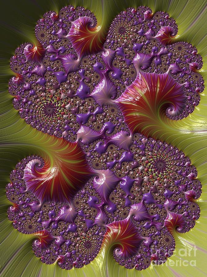 Pattern Digital Art - Coral Reef by Charles Dobbs