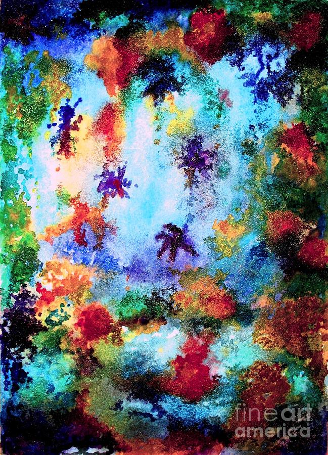 Coral Reef Impression 16 Painting by Hazel Holland