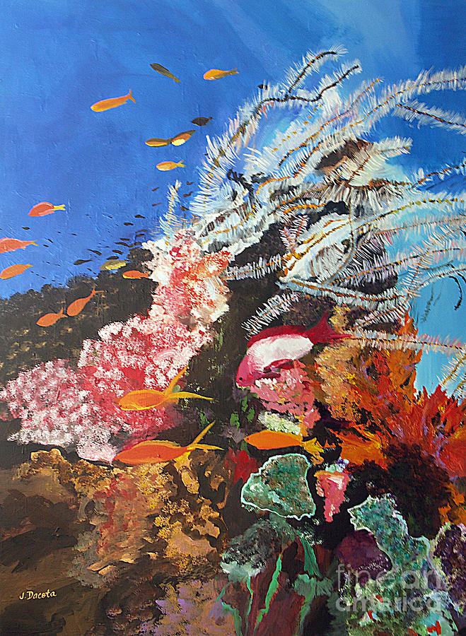 Coral Reef No. 3 Painting by Jen Dacota
