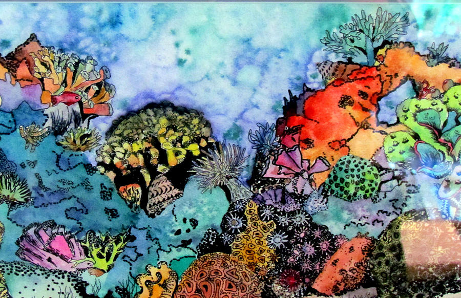 Coral Reef Painting By Susan Duxter