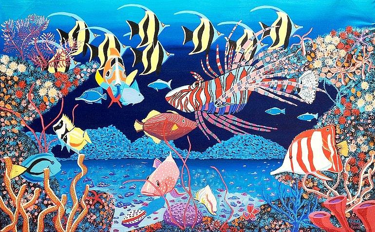 Coral Sea Painting By Steve Ford - Fine Art America