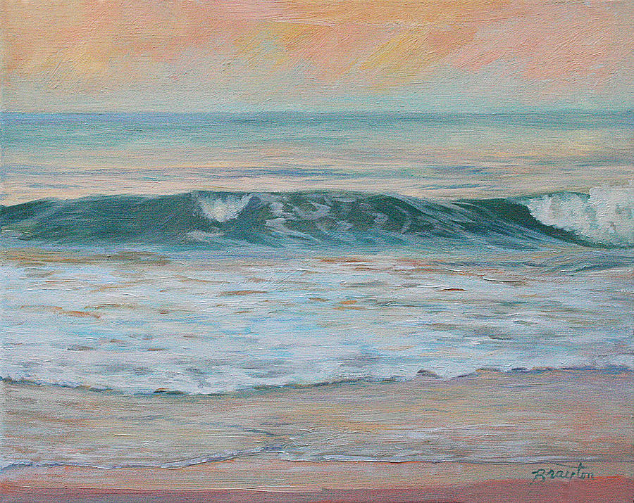 Coral Wave Painting by Julie Brayton