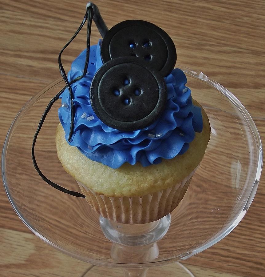 Coraline Inspired Cupcake Photograph by Mia Bella Cupcakes