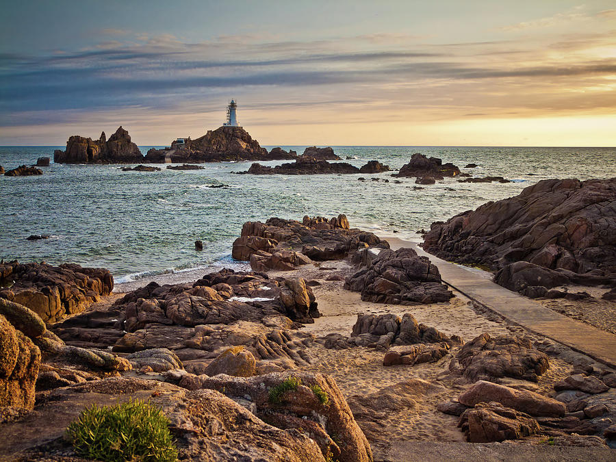 Corbiere Lighthouse, Jersey, Channel Photograph by Vfka