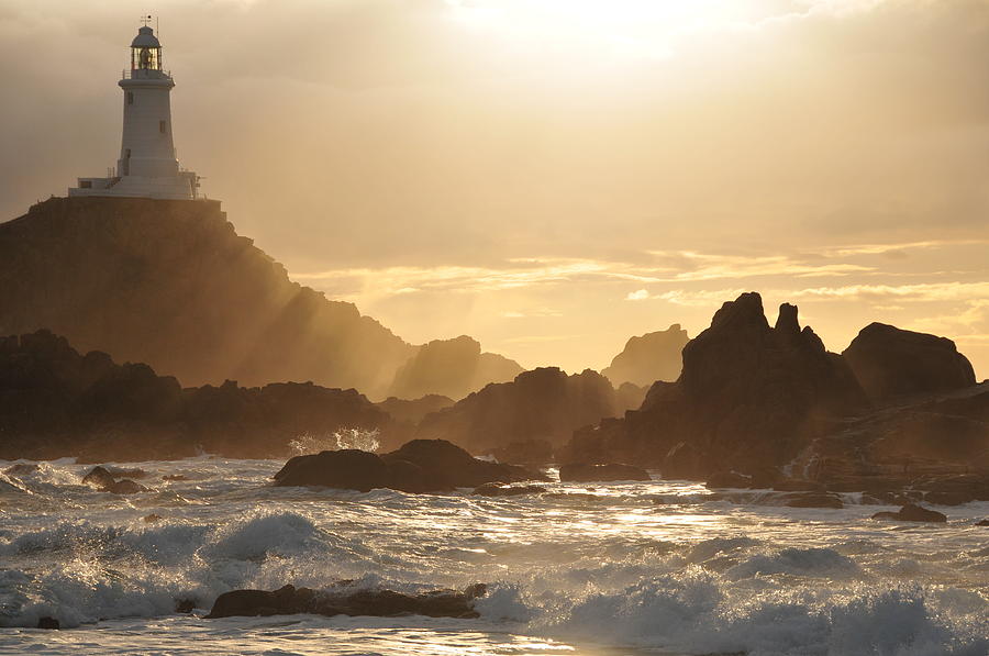 Corbiere Lighthouse,Jersey. Photograph by Alan_Lagadu