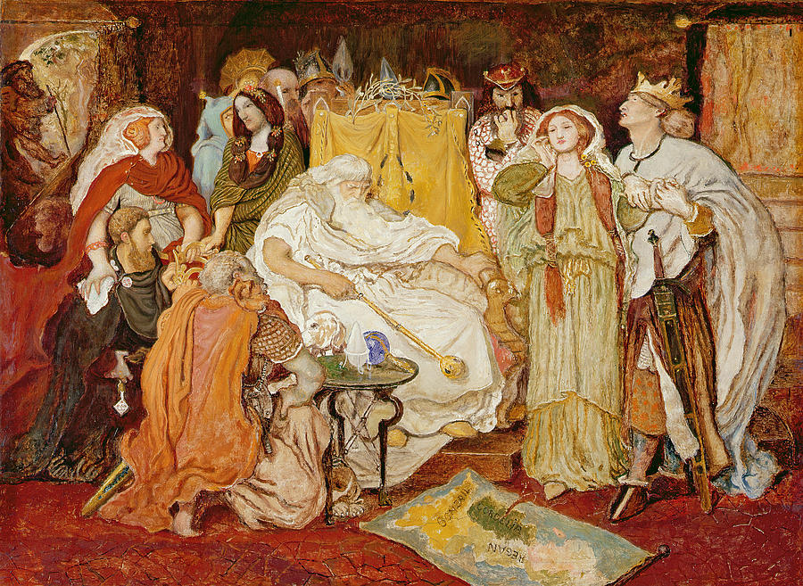 Map Painting - Cordelias Portion, C.1867-75 by Ford Madox Brown