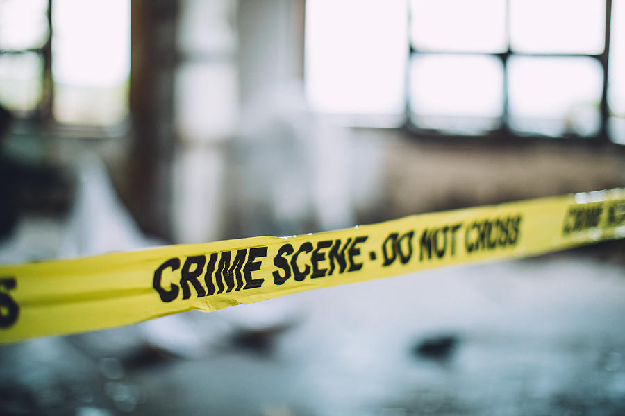 Cordon Tape On A Crime Scene Photograph by South_agency