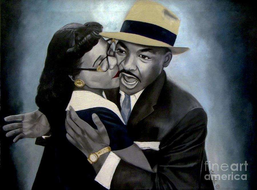 Coretta and Martin Painting by Michelle Brantley