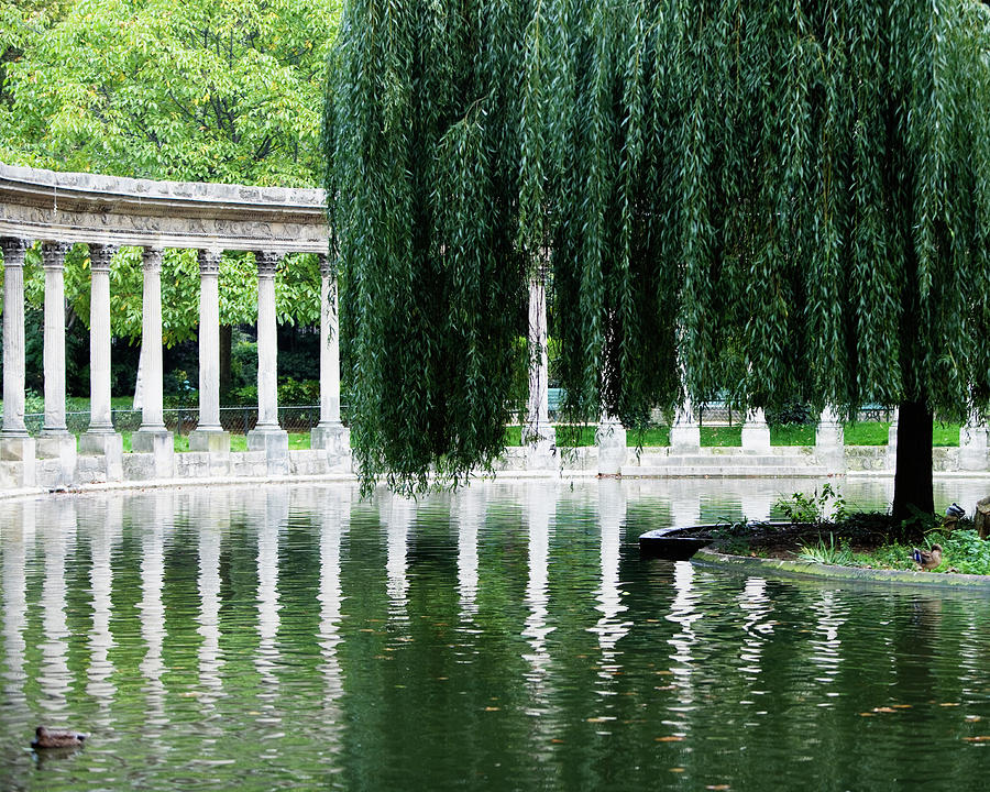 Corinthian Colonnade And Pond Photograph by Ron Koeberer Corinthian Colonnade And Pond Photograph by Ron Koeberer