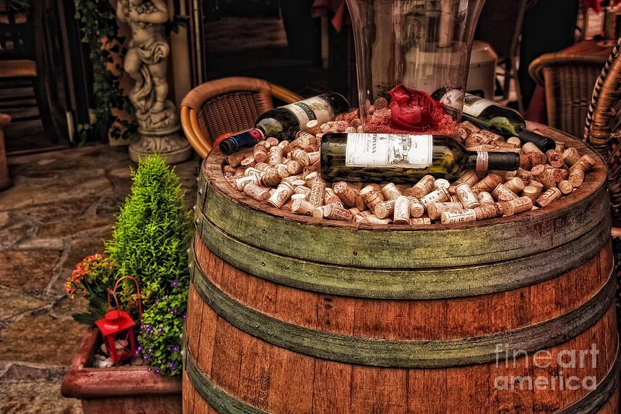 Corks In A Barrel Photograph by Timothy Hacker