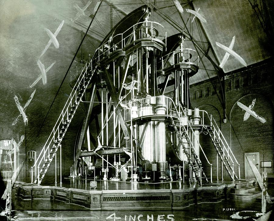Corliss Exhibition Steam Engine Photograph by Miriam And Ira D. Wallach Division Of Art, Prints And Photographs/new York Public Library