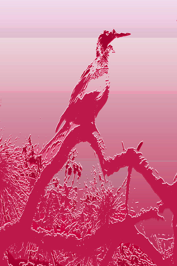 Cormorant Case in Pink Digital Art by Rosalie Scanlon