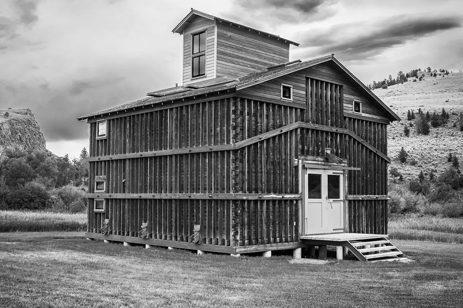 Corn Crib Revisited Montana BW Photograph by Rich Franco