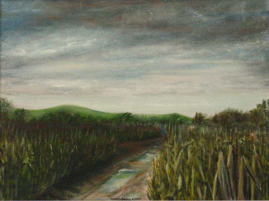 Corn Field Painting by Michael Anthony Edwards