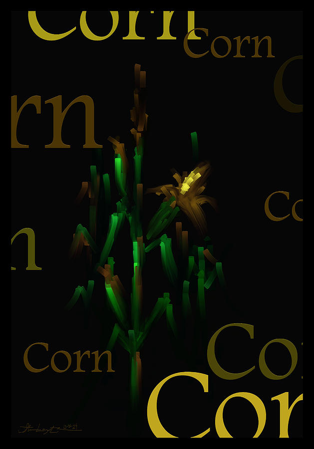 Corn - Fruit and Veggie Series - # 24 Painting by Steven Lebron Langston