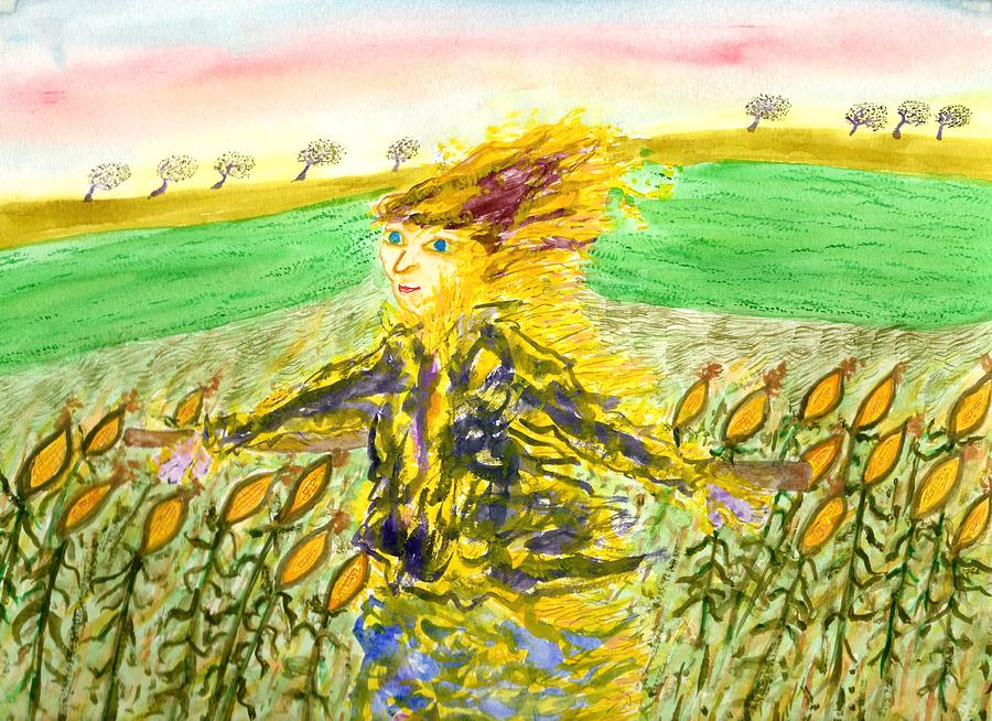 Corn Gaurdian Painting by Jim Taylor