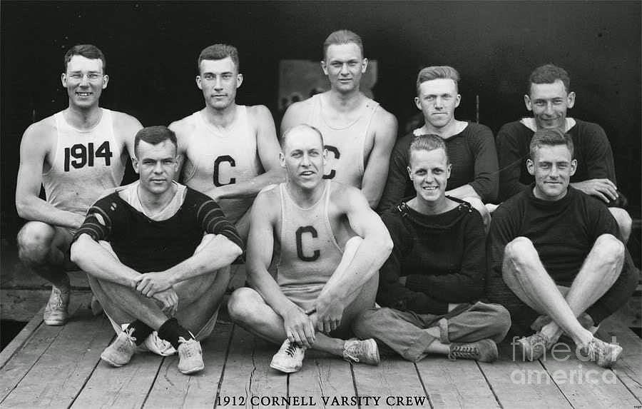 Cornell 1912 Varsity Crew Photograph by Celestial Images