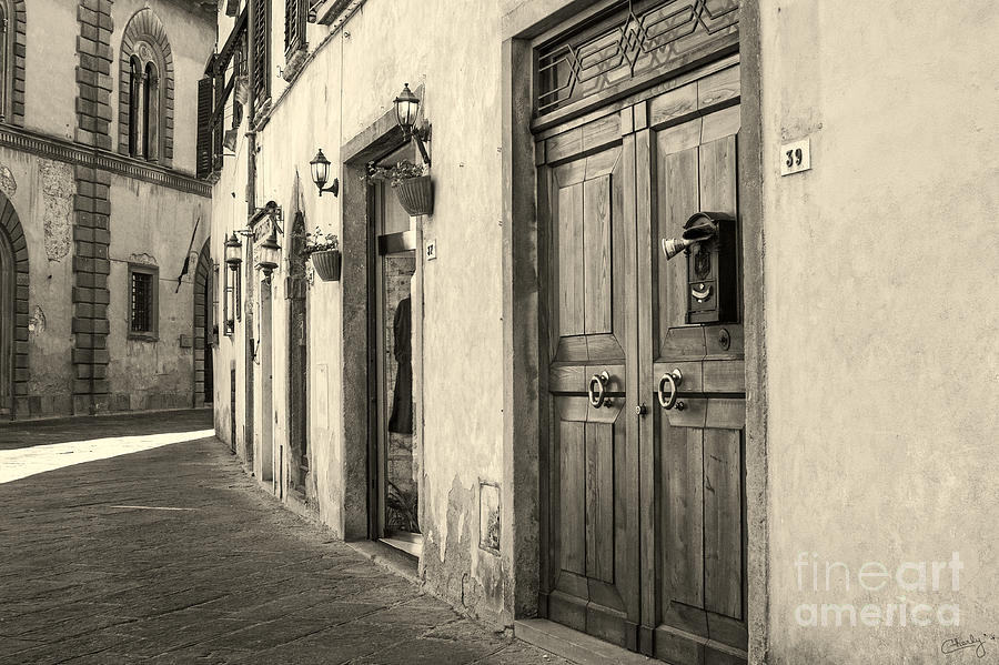 Architecture Photograph - Corner of Volterra by Prints of Italy