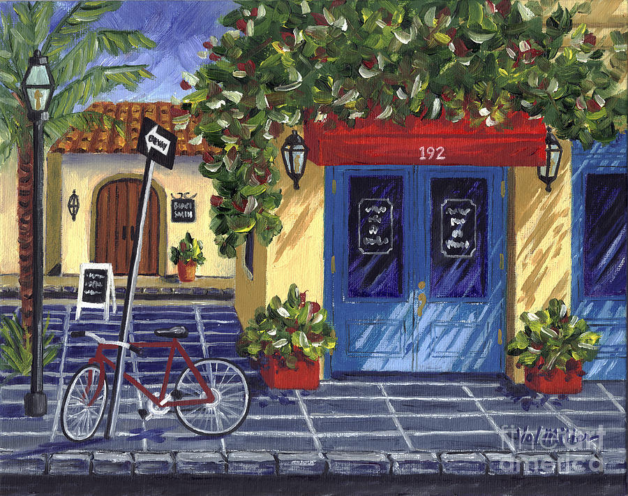 Corner Store Painting by Val Miller