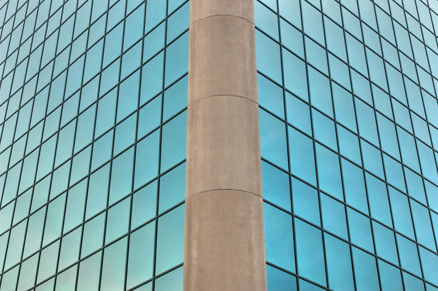 Corner View of an Office Building.  Photograph by Rob Huntley