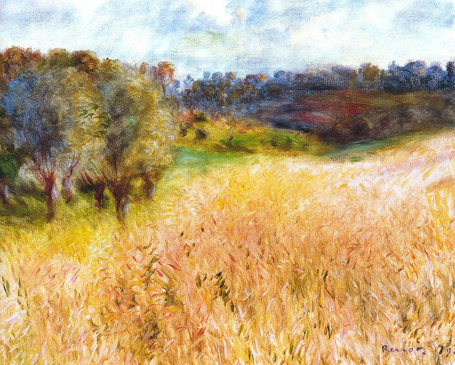 Cornfield Digital Art by Pierre-Auguste Renoir