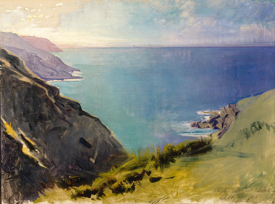 Cornish Headlands Painting by Abbott Handerson Thayer
