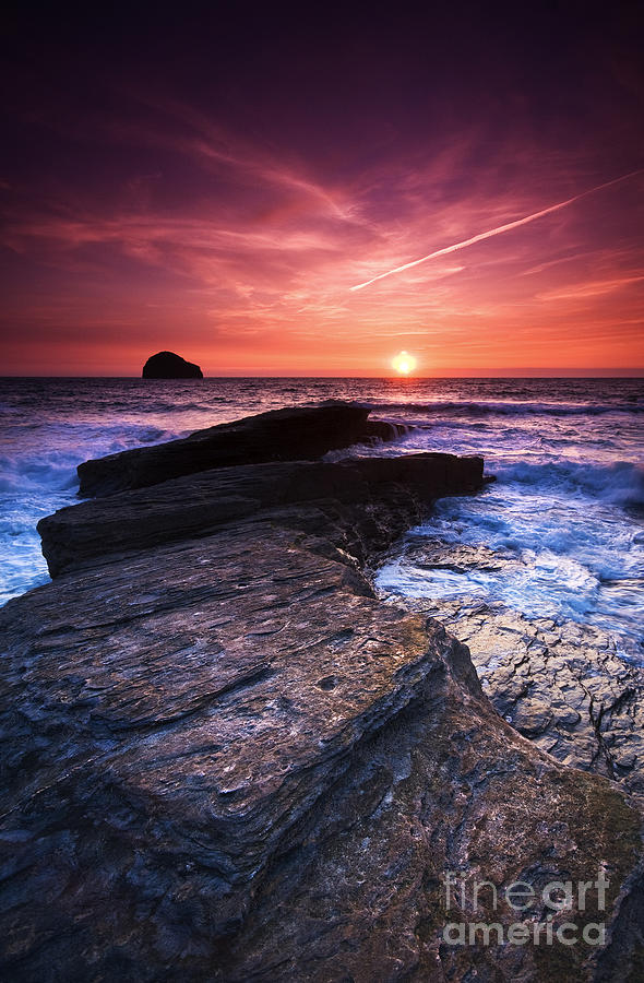 Cornish Sunset Photograph by David Lichtneker