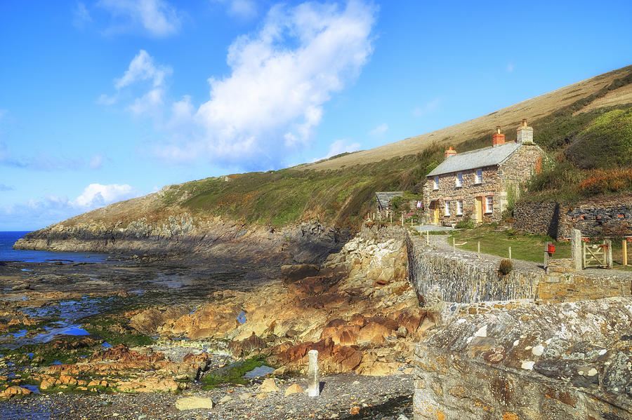 Cottage Photograph - Cornwall - Port Quin by Joana Kruse