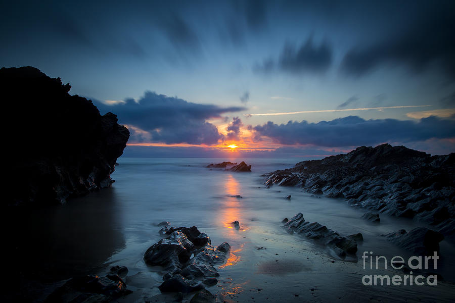 Cornwall Sunset Photograph by Brian Jannsen