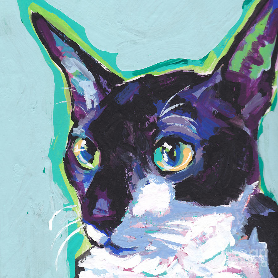 Corny Kitty Painting by Lea S