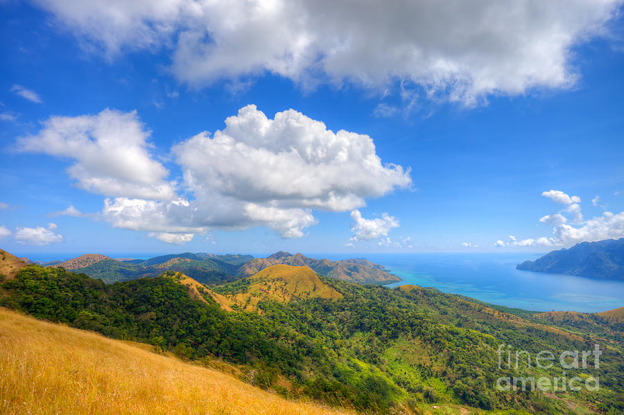 Nature Photograph - Coron island landscape by Fototrav Print