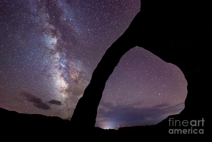 Corona Arch Silhouette Milky Way Photograph by Michael Ver Sprill