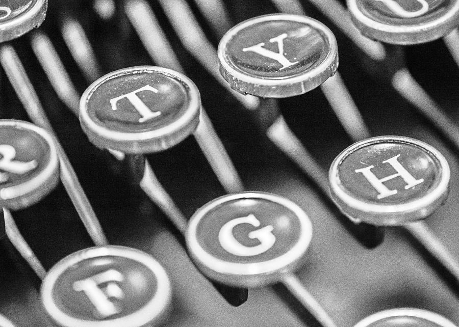 Corona Zephyr Typewriter Keys Photograph by Jon Woodhams