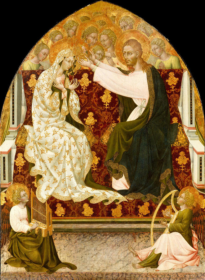 Coronation of the Virgin Painting by Giovanni di Paolo