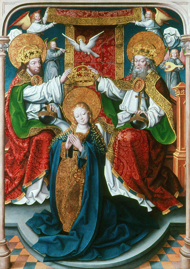Coronation Of The Virgin Painting by Granger