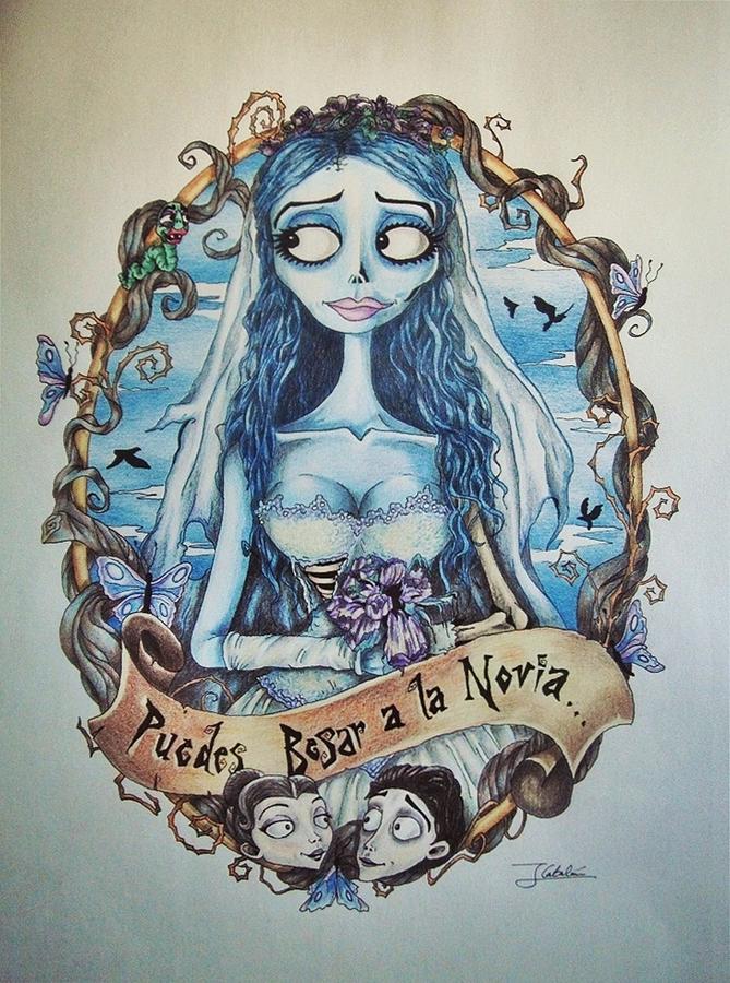 Corpse bride Drawing by Jesus Catalan