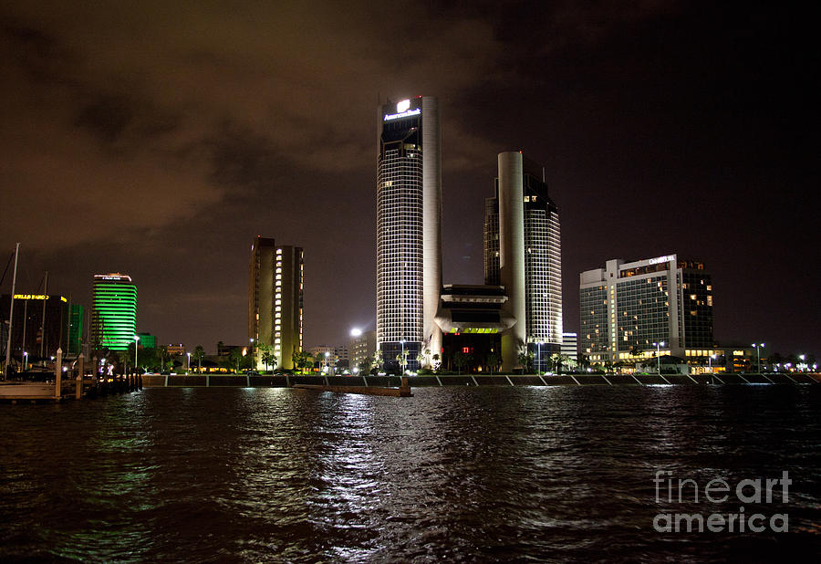 Corpus Christi - Corpus Christ at Night Photograph by Randy Smith - Pixels