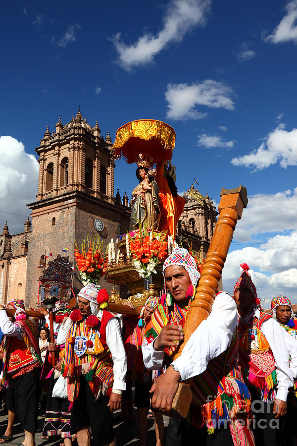 Corpus Christi Parade in Cusco Photograph by James Brunker