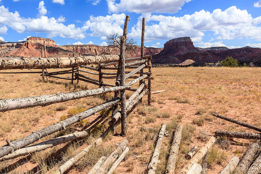 Corral with Mesas Photograph by Ben Graham