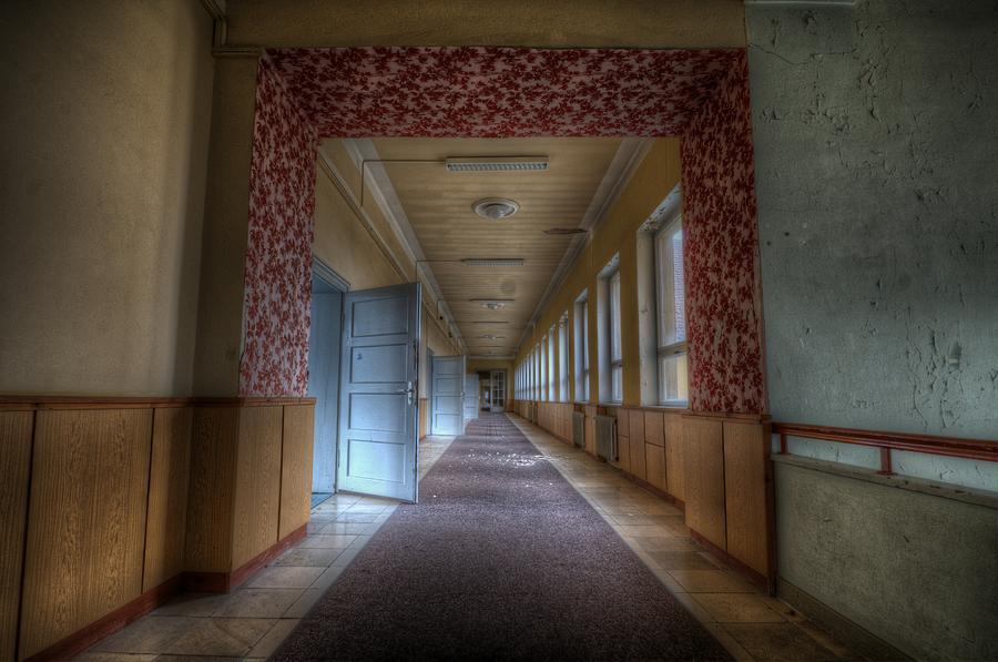 Corridors of propaganda   Digital Art by Nathan Wright