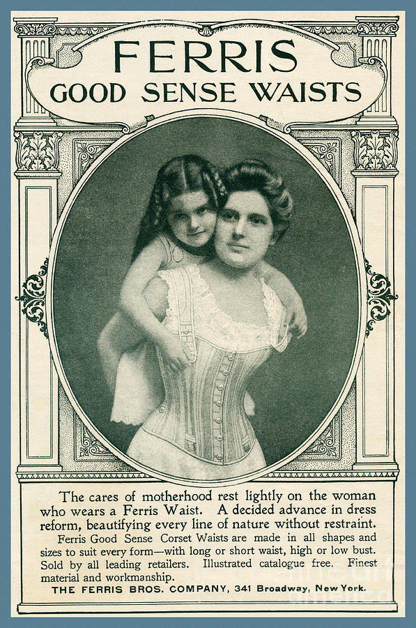 Corset for Mothers from 1901 Advertisment Photograph by Phil Cardamone