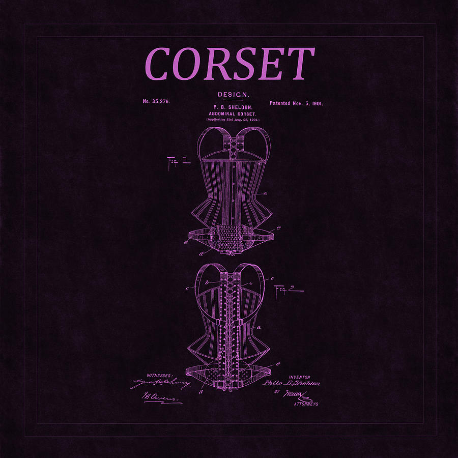 Corset Patent 12 Photograph by Andrew Fare