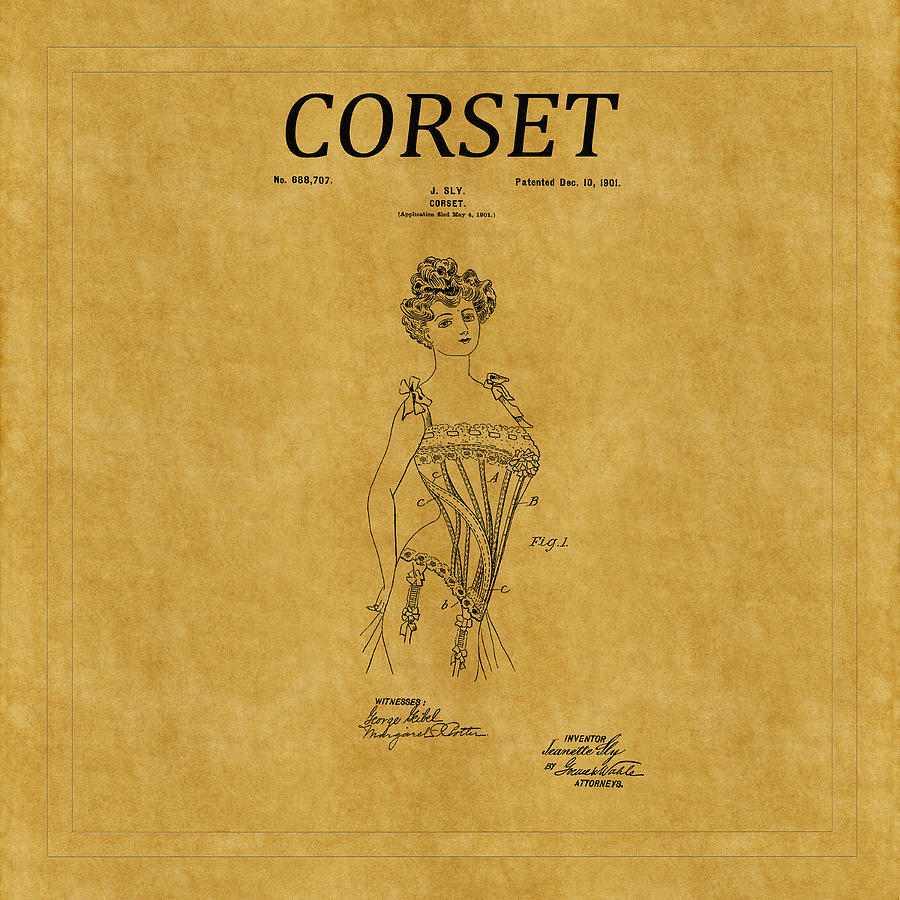 Corset Patent 7 Photograph by Andrew Fare