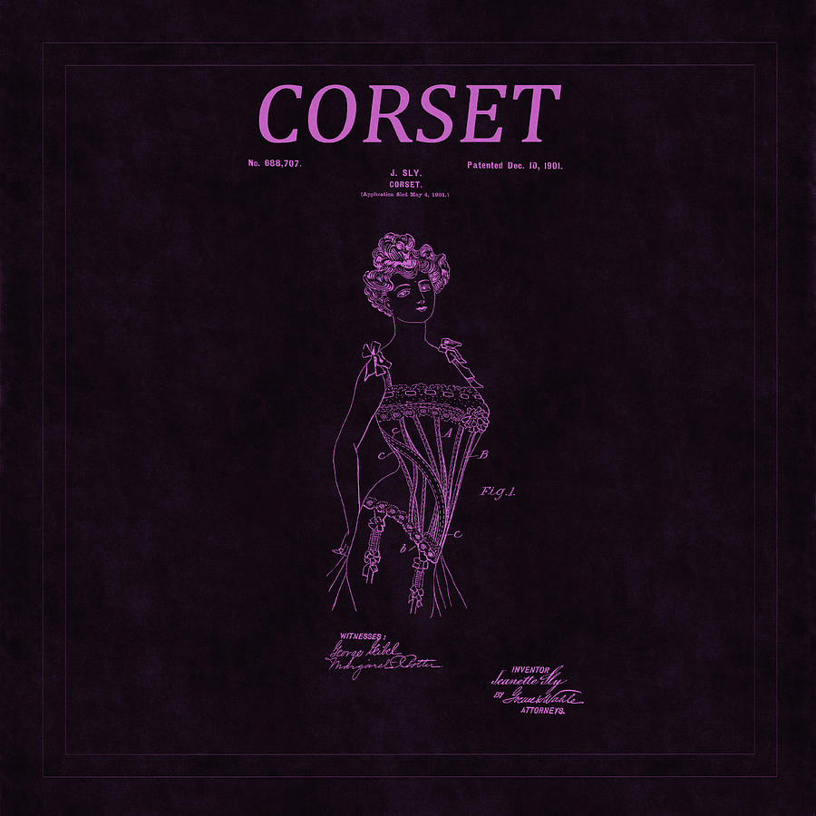 Corset Patent 9 Photograph by Andrew Fare