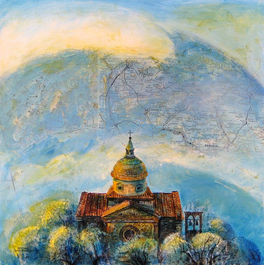 Cortona-Santa Maria Nuova Painting by Mikhail Zarovny