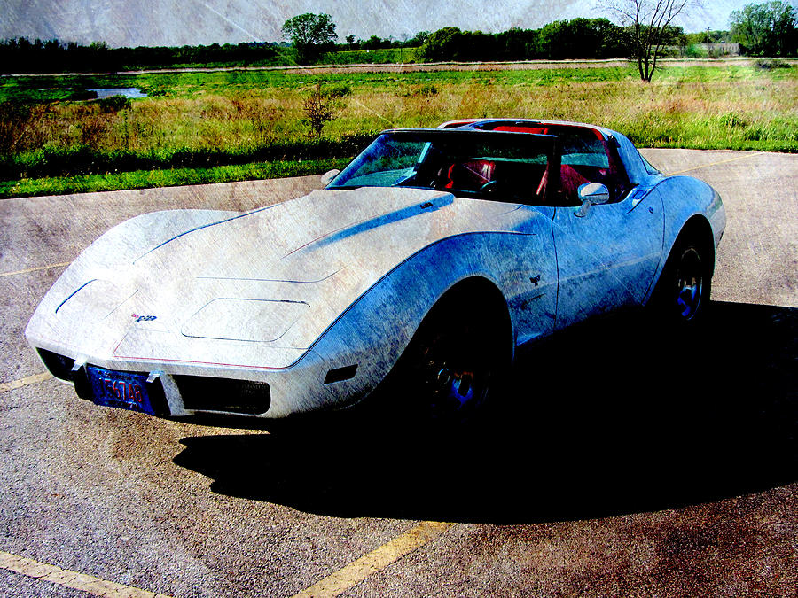 Corvette 2 Digital Art by Anita Burgermeister