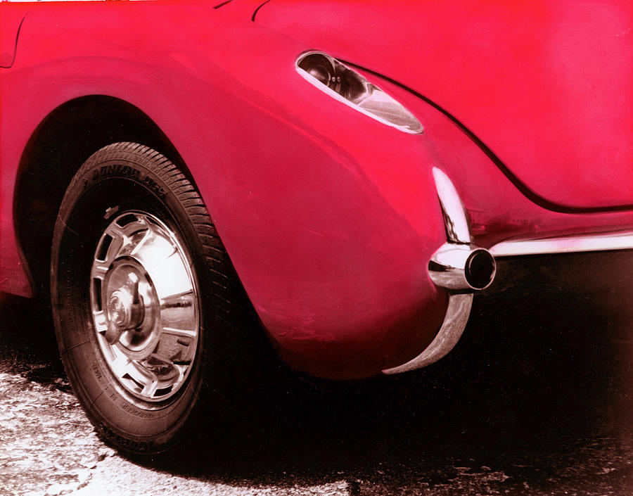 Corvette 2 Digital Art by Jean Wolfrum