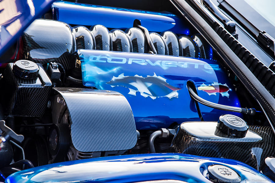 Corvette Engine Photograph by Teresa Blanton